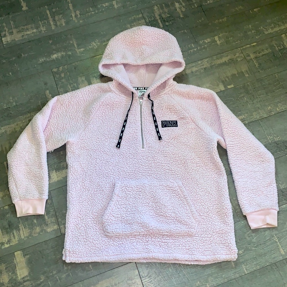 PINK SIZE MEDIUM oversized sherpa